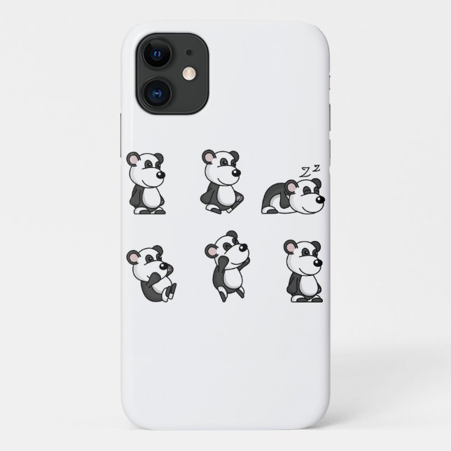 Capa Para iPhone 11 panda (Verso)
