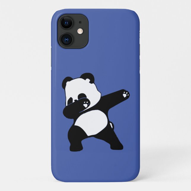 Capa Para iPhone 11 Panda Dabbing (Verso)