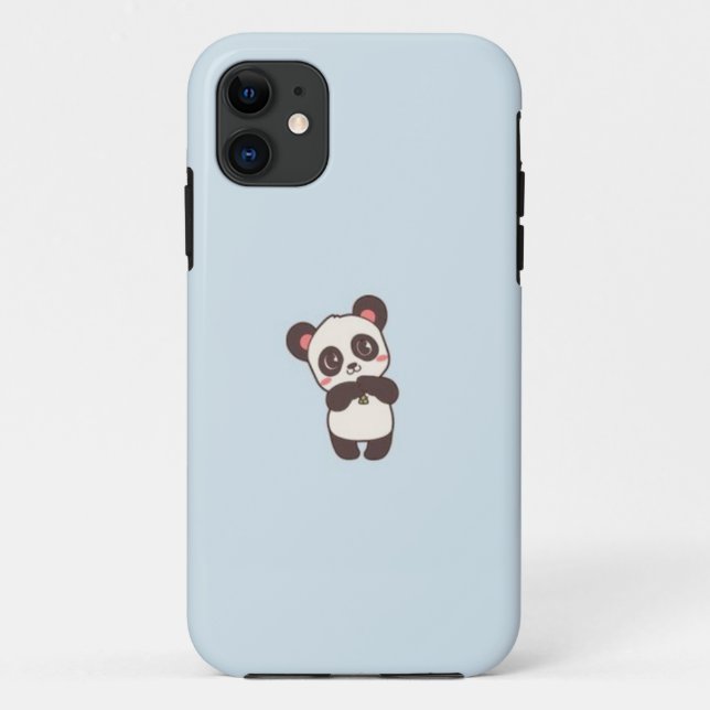 Capa Para iPhone 11 Panda Engraçado, Amante de Panda, Presente para El (Verso)