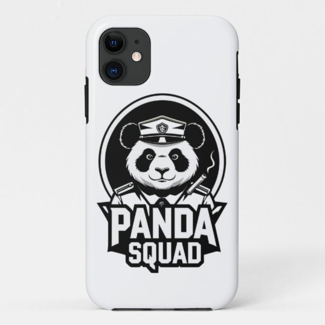 Capa Para iPhone 11 Panda Squad Mobile Case (Verso)
