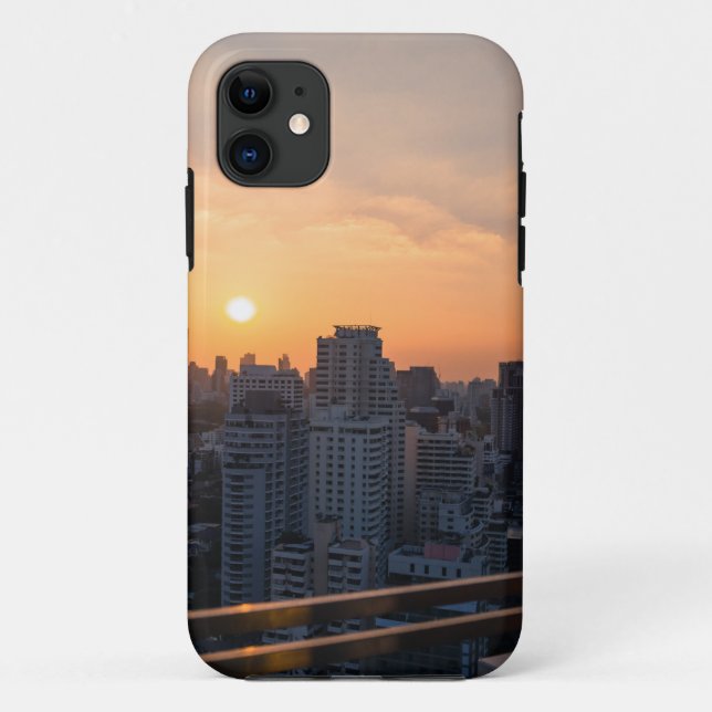 Capa Para iPhone 11 Pankok skyline sunset panorama (Verso)