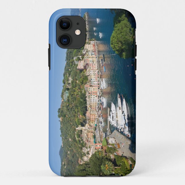 Capa Para iPhone 11 Panorama de Portofino (Verso)