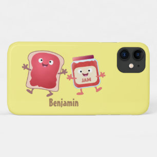 Capa Para iPhone 11 Pão engraçado e personagens de desenho animados de