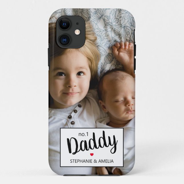 Capa Para iPhone 11 Papai Nº 1 Foto Moderna (Verso)