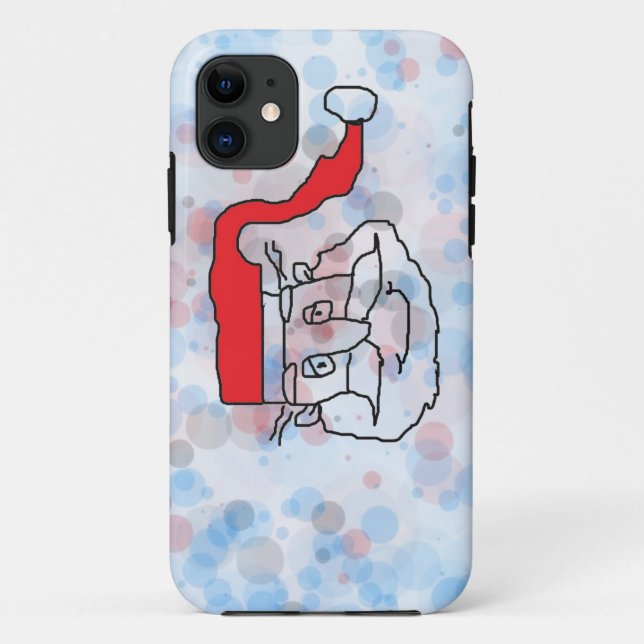Capa Para iPhone 11 Papai Noel (Verso)