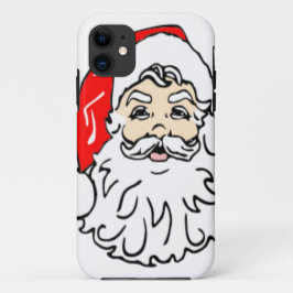 Capa Para iPhone 11 Papai Noel em Red Hat