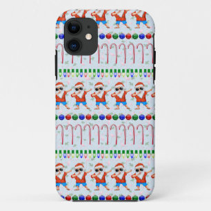 Capa Para iPhone 11 Papais noeis de Dabbing no Natal