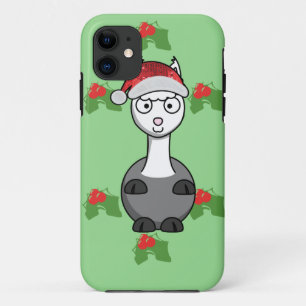 Capa Para iPhone 11 papais noeis de natal Alpaca