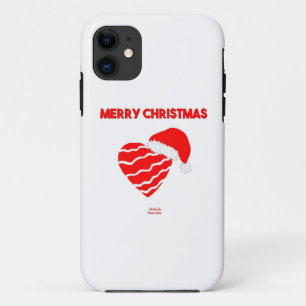 Capa Para iPhone 11 Papais noeis de Natal Caso Heart Apple iPhone SE/5