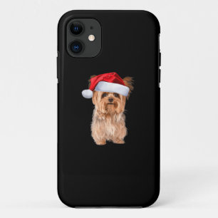 Capa Para iPhone 11 Papais noeis de Terrier de Yorkshire são um Natal