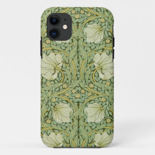 Capa Para iPhone 11 Papel de Parede Floral Azul Pimpinela de William M