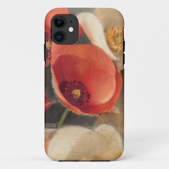 Capa Para iPhone 11 Papoilas na flor completa (Verso)