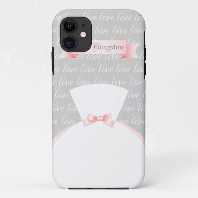 Capa Para iPhone 11 Para a "Sra. personalizada noiva " (Verso)
