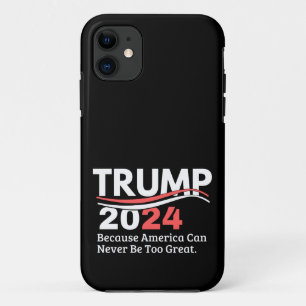 Capa Para iPhone 11 pára-choque trump 2024
