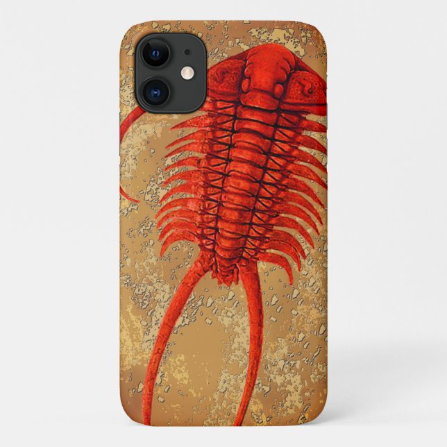 Capa Para iPhone 11 Paraceraurus Fossil Trilobite "Paleochic" (Verso)