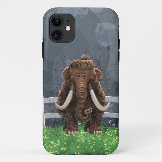 Capa Para iPhone 11 Parada Animal Mastodon (Verso)