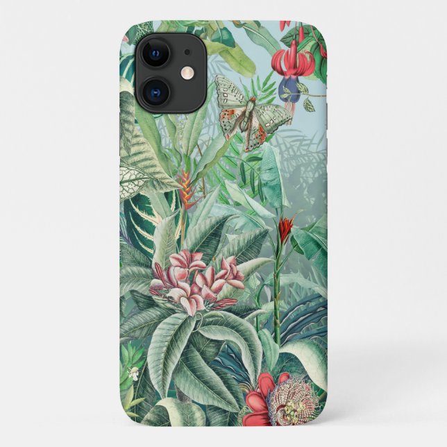 Capa Para iPhone 11 Paraíso tropical (Verso)