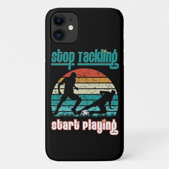 Capa Para iPhone 11 Parar de Começar a Reproduzir (Verso)