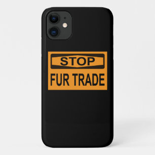 Capa Para iPhone 11 Parar Sinal de Comércio de Peles - Laranja