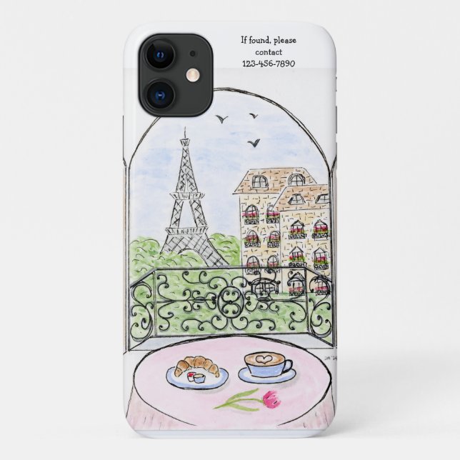 Capa Para iPhone 11 Paris é uma boa ideia (Verso)