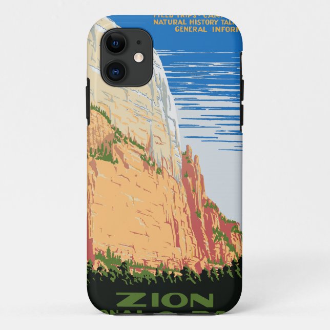 Capa Para iPhone 11 Parque Nacional Zion (Verso)
