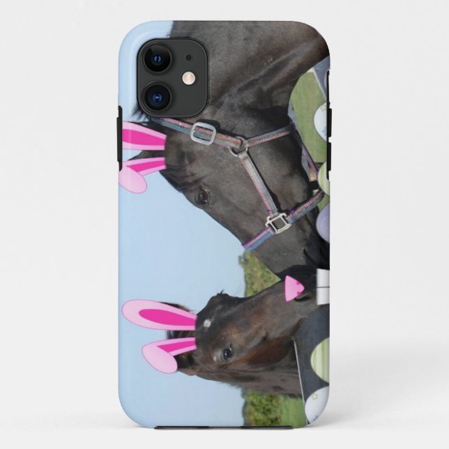 Capa Para iPhone 11 Páscoa Pony and Horse (Verso)