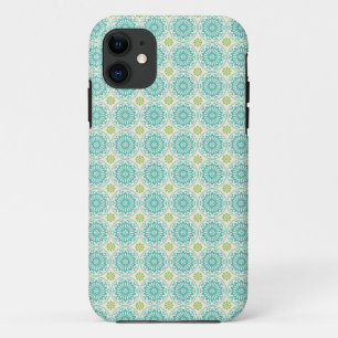 Capa Para iPhone 11 Páscoa retro azul Pastel legal do teste padrão do