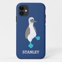 Pássaro Booby de Pé Azul de Cartoon Personalizado