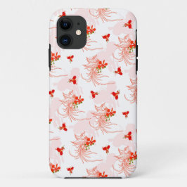 Capa Para iPhone 11 Pássaro Phoenix E Flor Phoenix Sem Olho