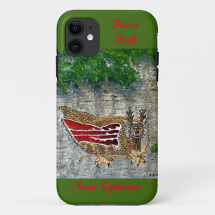 Capa Para iPhone 11 Pássaro Piasa Lenda Nativa Americana de Illinois