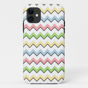 Capa Para iPhone 11 Pastel Chevron-Drop Shadow por Shirley Taylor