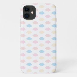 Capa Para iPhone 11 Pastel Color Clouds Pink Blue Yellow Modern.