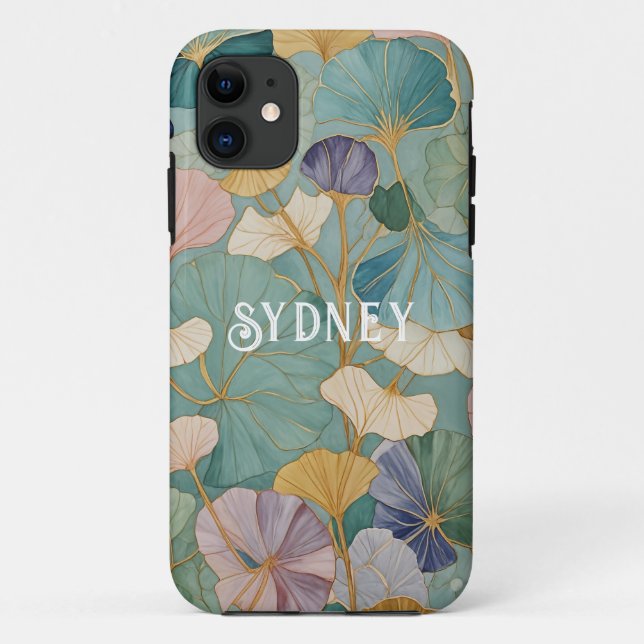 Capa Para iPhone 11 Pastel Gingko Sussurro (Verso)