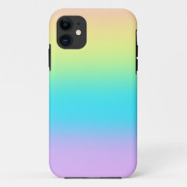 Capa Para iPhone 11 Pastel Rainbow Gradient