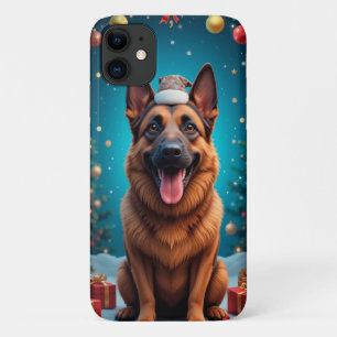 Capa Para iPhone 11 Pastor Alemão Expressão Nobre 🐕 Canino Clássico