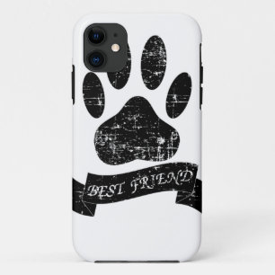 Capa Para iPhone 11 Pata De Cão Com Fita