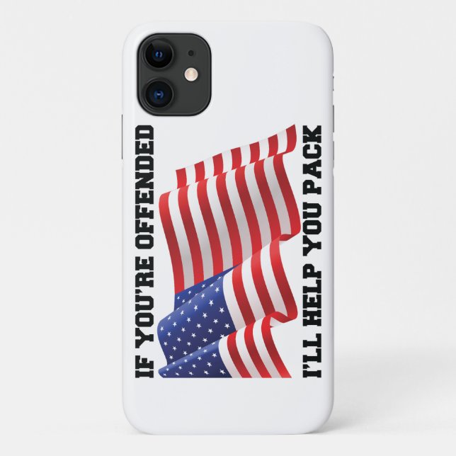 Capa Para iPhone 11 Patriota Americano (Verso)