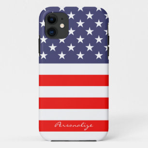 Capa Para iPhone 11 Patriótica American Flag Iphone 11 caso Personali