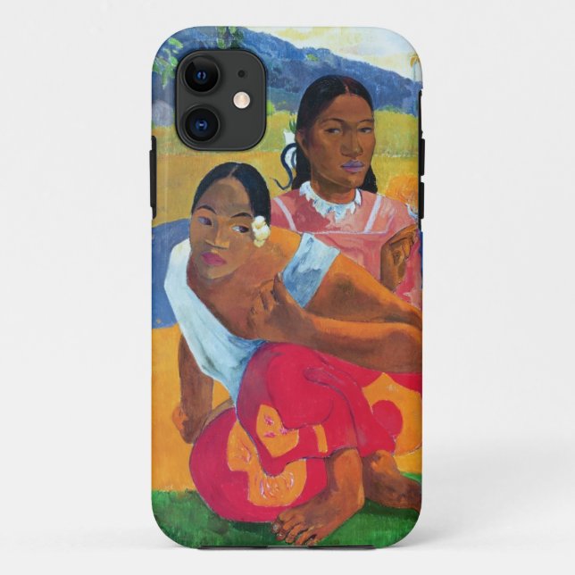 Capa Para iPhone 11 Paul Gauguin | Nafea Faaipoipo (quando for você (Verso)