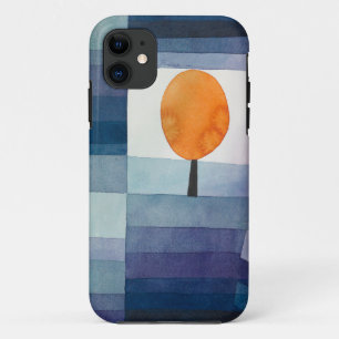 Capa Para iPhone 11 Paul Klee Precursor do Outono Azul Moderno Abstrat