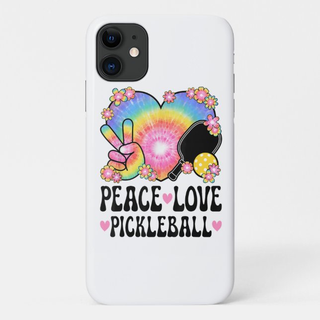 Capa Para iPhone 11 Paz Amor Pickleball (Verso)