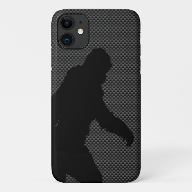 Capa Para iPhone 11 Pé-Grande em Impressão de fibra de carbono (Verso)