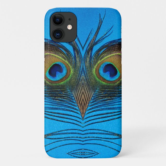Capa Para iPhone 11 Peacock (Verso)