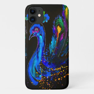 Capa Para iPhone 11 Peacock Whimsical Pintado