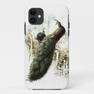 Capa Para iPhone 11 Peacocks em repouso