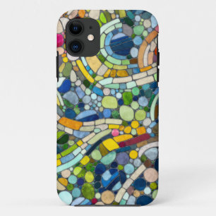 Capa Para iPhone 11 Pebbles - Arte Mosaica Colorida