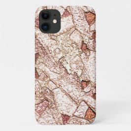 Capa Para iPhone 11 Pedra áspera em marrom claro cremoso