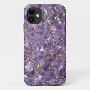 Capa Para iPhone 11 Pedra de cristal violeta da gem Ametyst