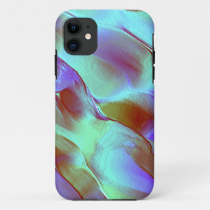 Capa Para iPhone 11 Pedra polida em roxo cromo
