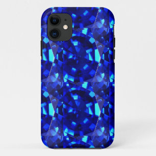 Capa Para iPhone 11 pedra preciosa azul